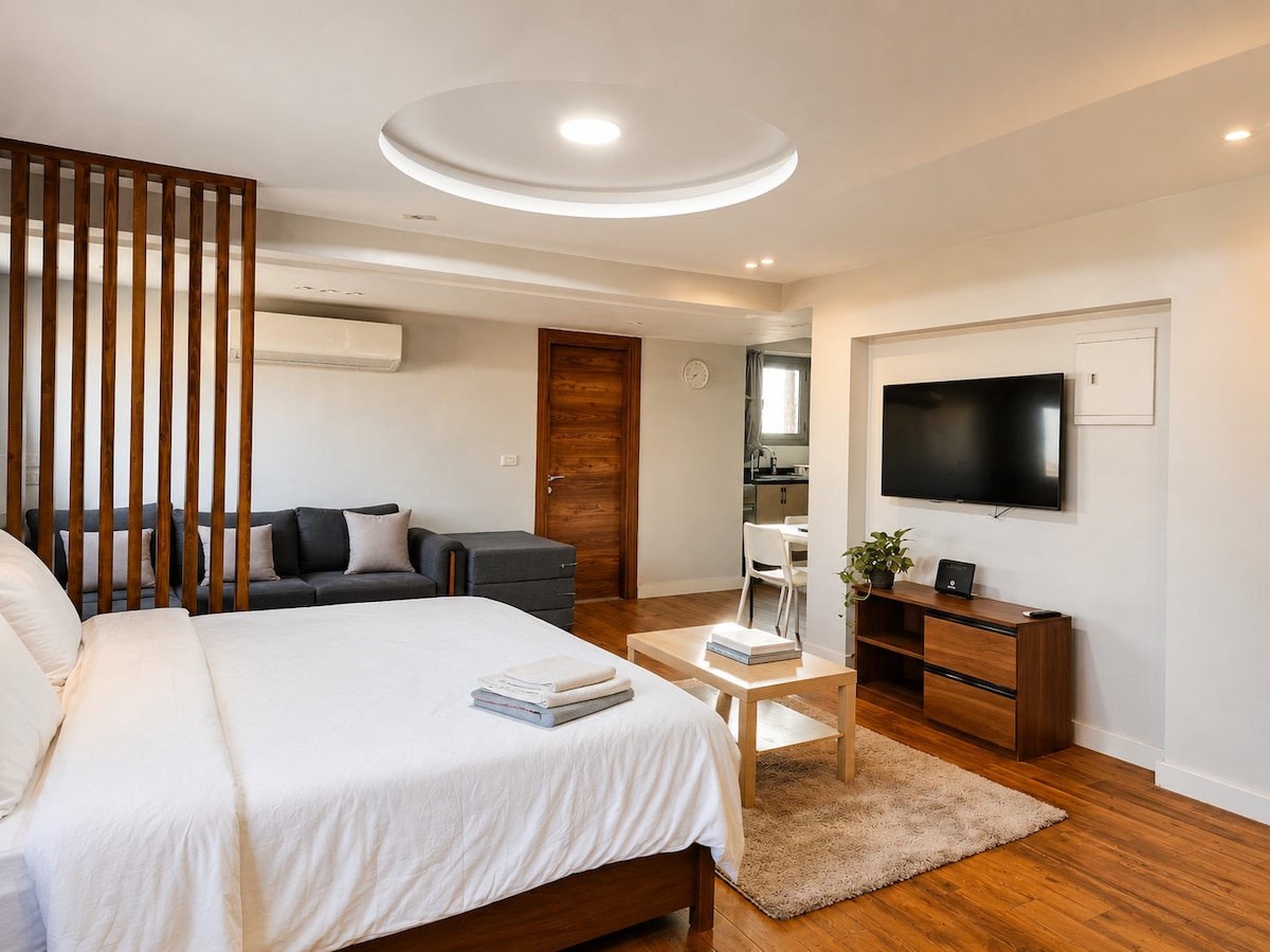 Private Downtown Apartment with Lounge & Rooftop